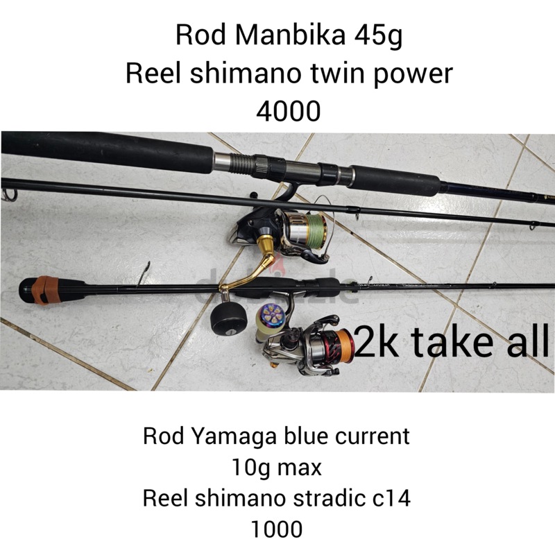 fishing reel and rod - slightly used