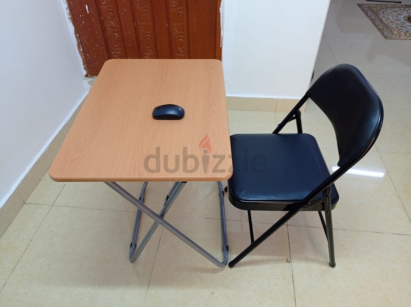 Folding chair and table best sale for study