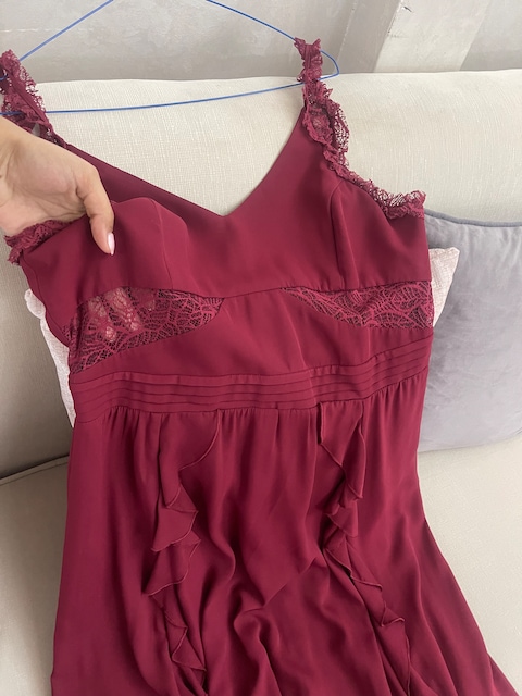 Free People Adella Slip Dress (Wine)