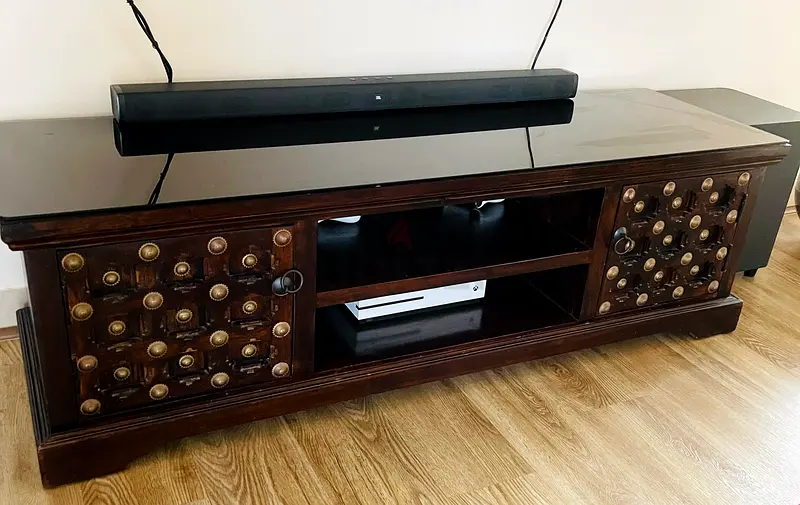 SOLID WOODEN BRANDED TV STAND