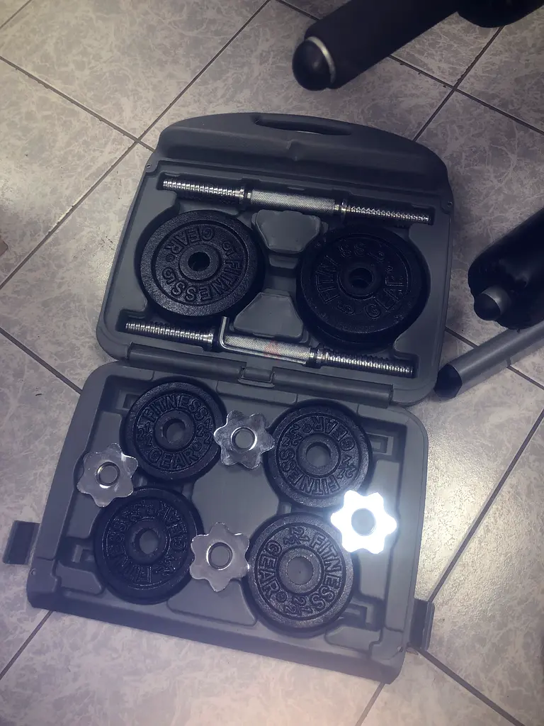 Dumble set and chair adjustable bench