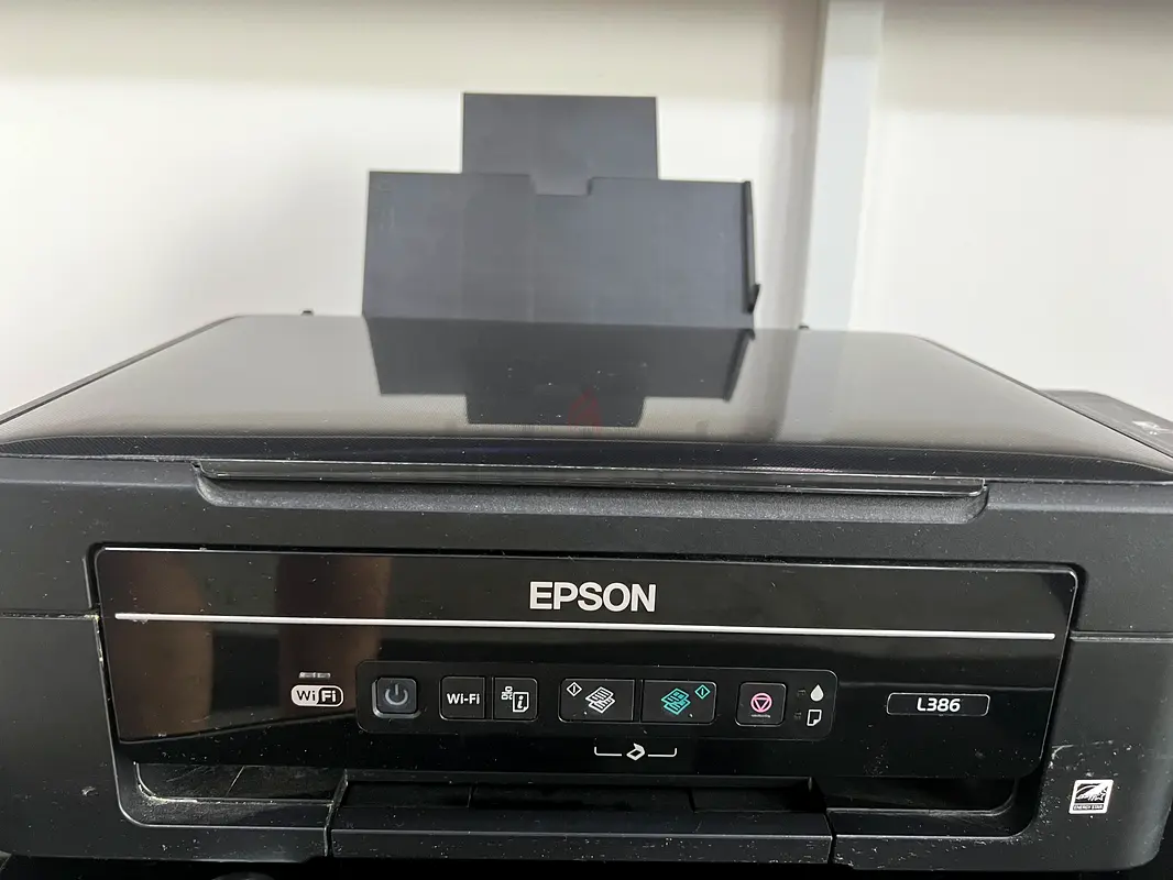 Epson L386 inkjet printer with black cartridge