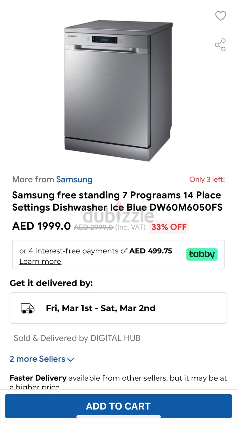 Samsung cheap dishwasher dw60m5060fs