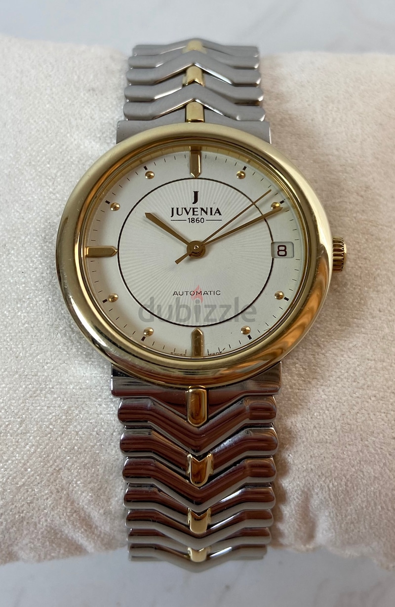 JUVENIA Two Tone Steel Yellow Gold Qaboos Oman Logo Automatic