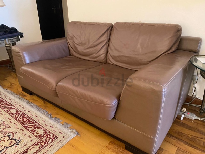 Brown leather couch for shop sale