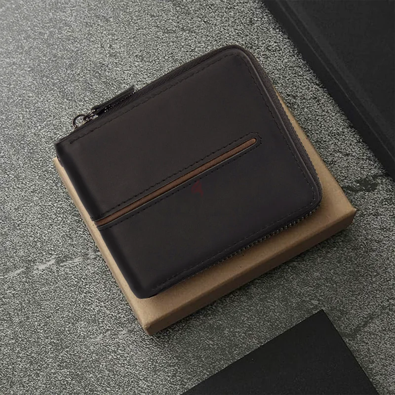 Mens Leather Wallet *Full Zip* Black63234128554627114