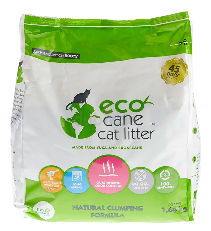 Eco Cane Cat Litter Natural Clumping Formula 1.64 kg.