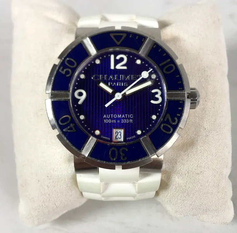 CHAUMET PARIS CLASS ONE AUTOMATIC MOVEMENT DIVING WATCH 6263463 BLUE
