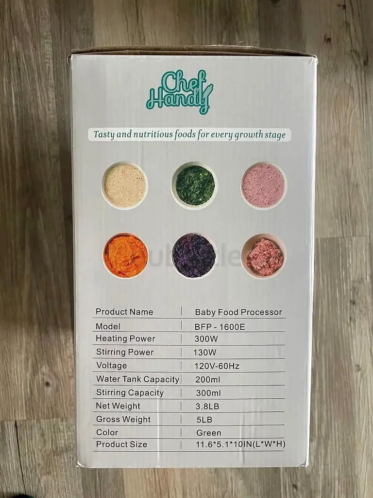 Baby Food Maker, Chef Handy 5 in 1 Baby Food Processor