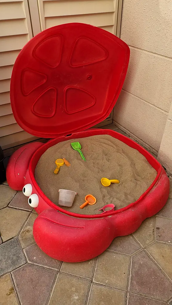 Crab Sandbox with Lid