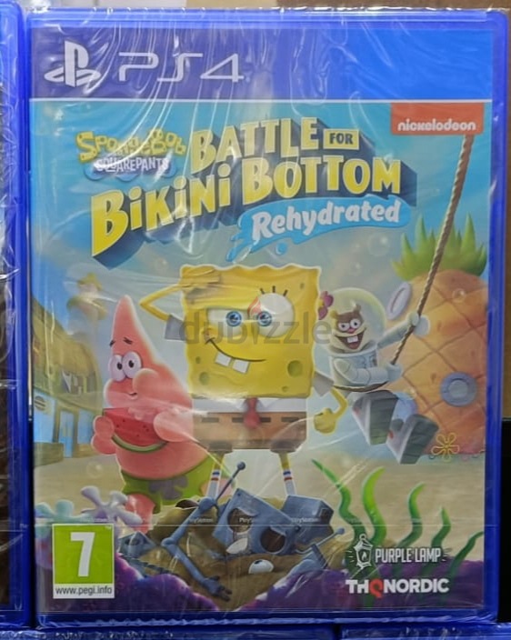 PS4 Spongebob Battle For Bikini Bottom Rehydrated Game at Wholesale ...