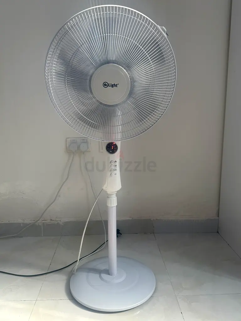 Mr Light Led Display White Standing Fan with Remote for urgent sale in