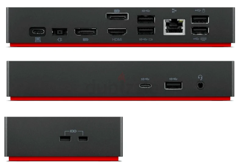 .Lenovo ThinkPad محطة إرساء يو إس بي-سي عالمية من الجيل الثاني (مخرج عرض ثلاثي بدقة يو إتش دي 4K) (40AS0090US)63166654056067114