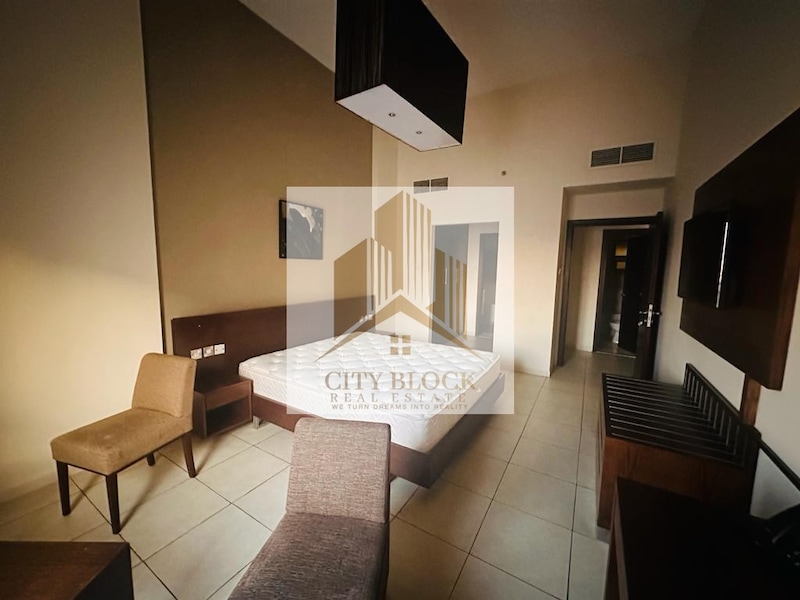 SPACIOUS FULLY FURNISHED 1 BHK APARTMENT NEAR METRO  IN ABUHAIL @ 55 K FOR 4 PAYMENT
