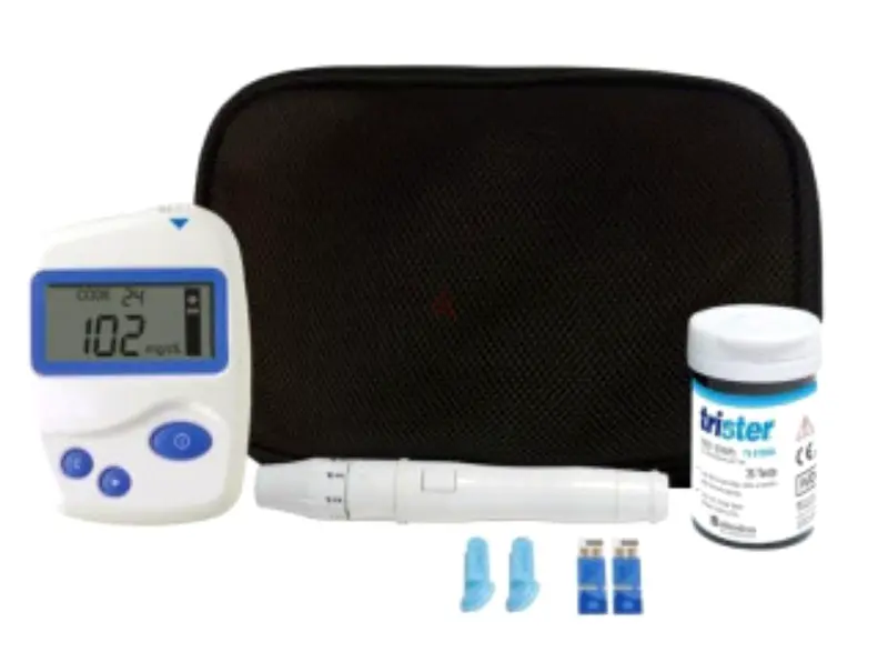Trister Blood Glucose Monitoring System + 25 Test Strips ModelTS 375BG