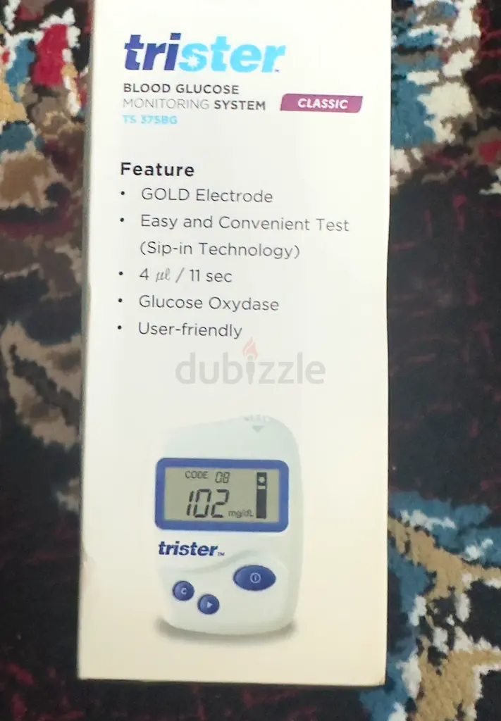 Trister Blood Glucose Monitoring System + 25 Test Strips ModelTS 375BG