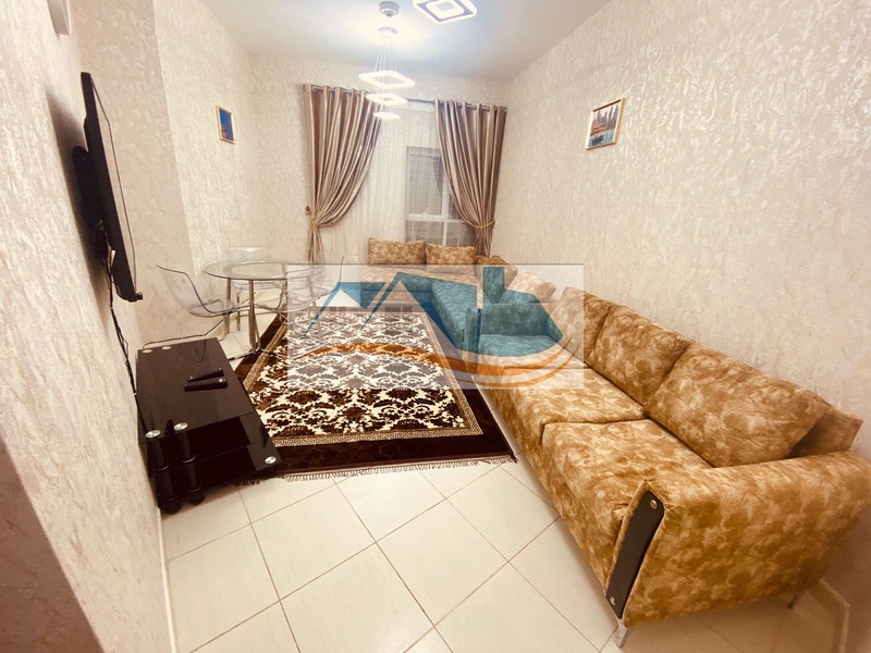 Ajman Orient Towers, one room and a hall for the first resident. The price is 4500, including all b
