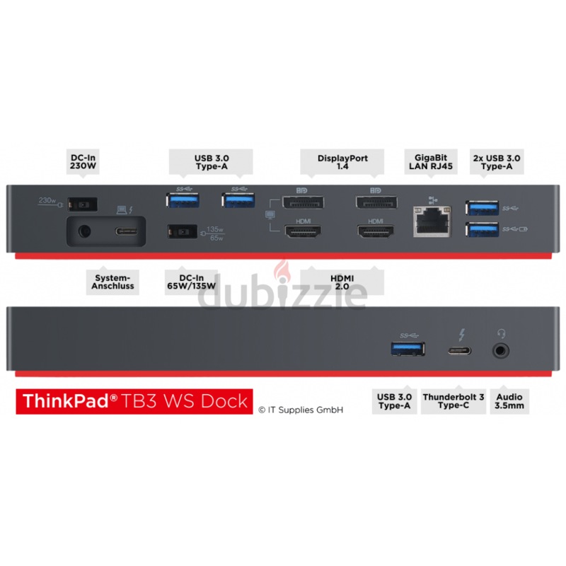 Lenovo ThinkPad Thunderbolt 3 Dock Gen 2-(4 Display Output) Triple ...