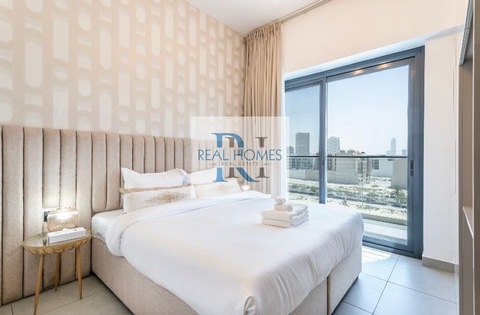 Fully Furnished |pool View |luxury Style 1 Bedroom Apartment | Maid Room | Balcony
