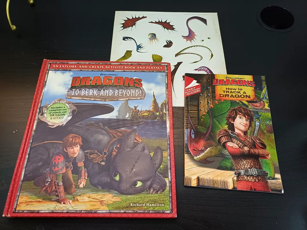 How to Train Your Dragon book w/ stickers | dubizzle
