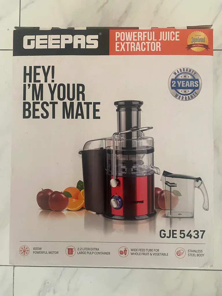 Geepas Juice Extractor GJE5437 New/Unopened