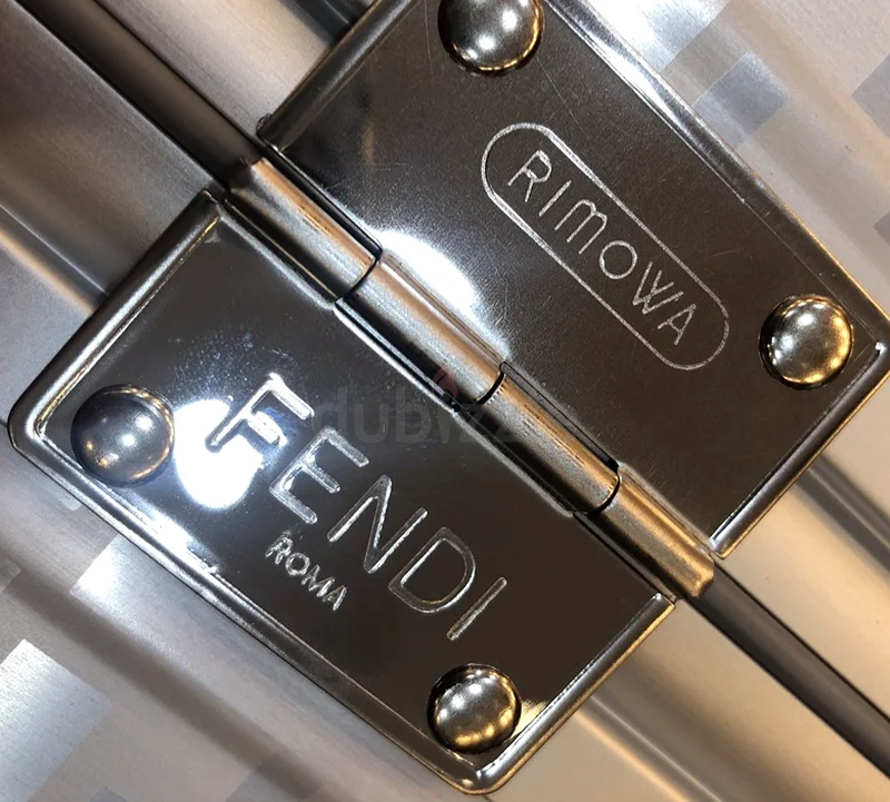 Rimowa x Fendi FF Classic Cabin Suitcase Luggage Trolley Silver63233127805827113