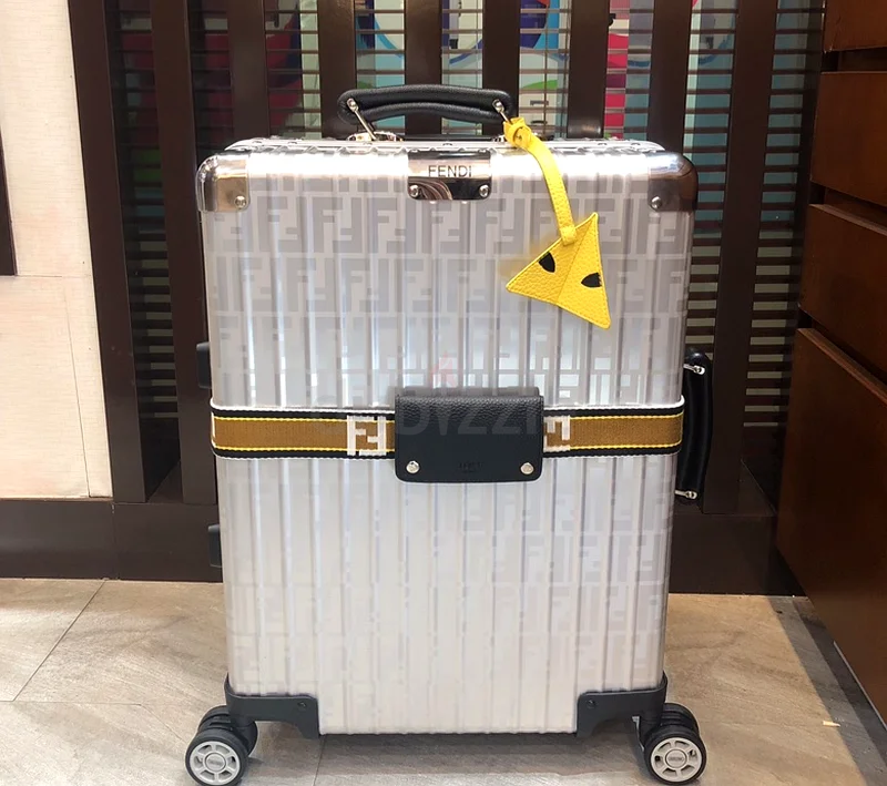 Rimowa x Fendi FF Classic Cabin Suitcase Luggage Trolley Silver63233127805827111
