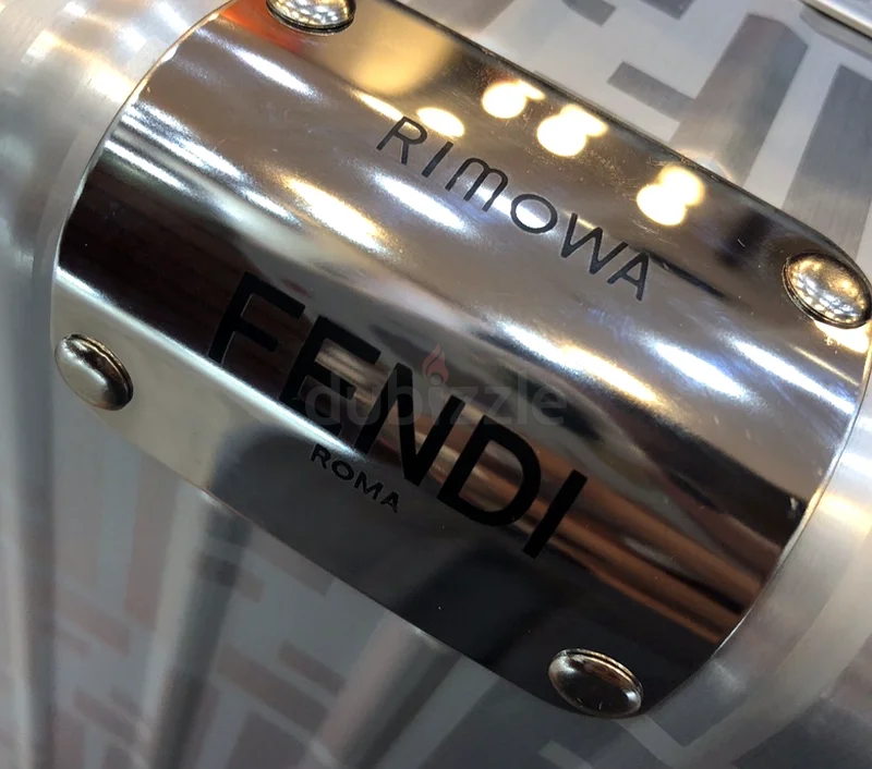 Rimowa x Fendi FF Classic Cabin Suitcase Luggage Trolley Silver63233127805827114