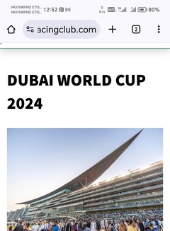 Dubai World Cup 2024 Tickets 2each