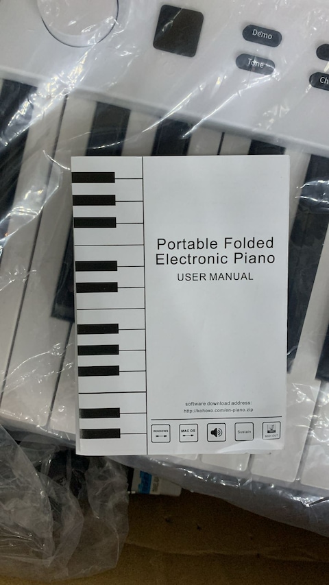 Prtable folded electronic Piano ( User Manual)