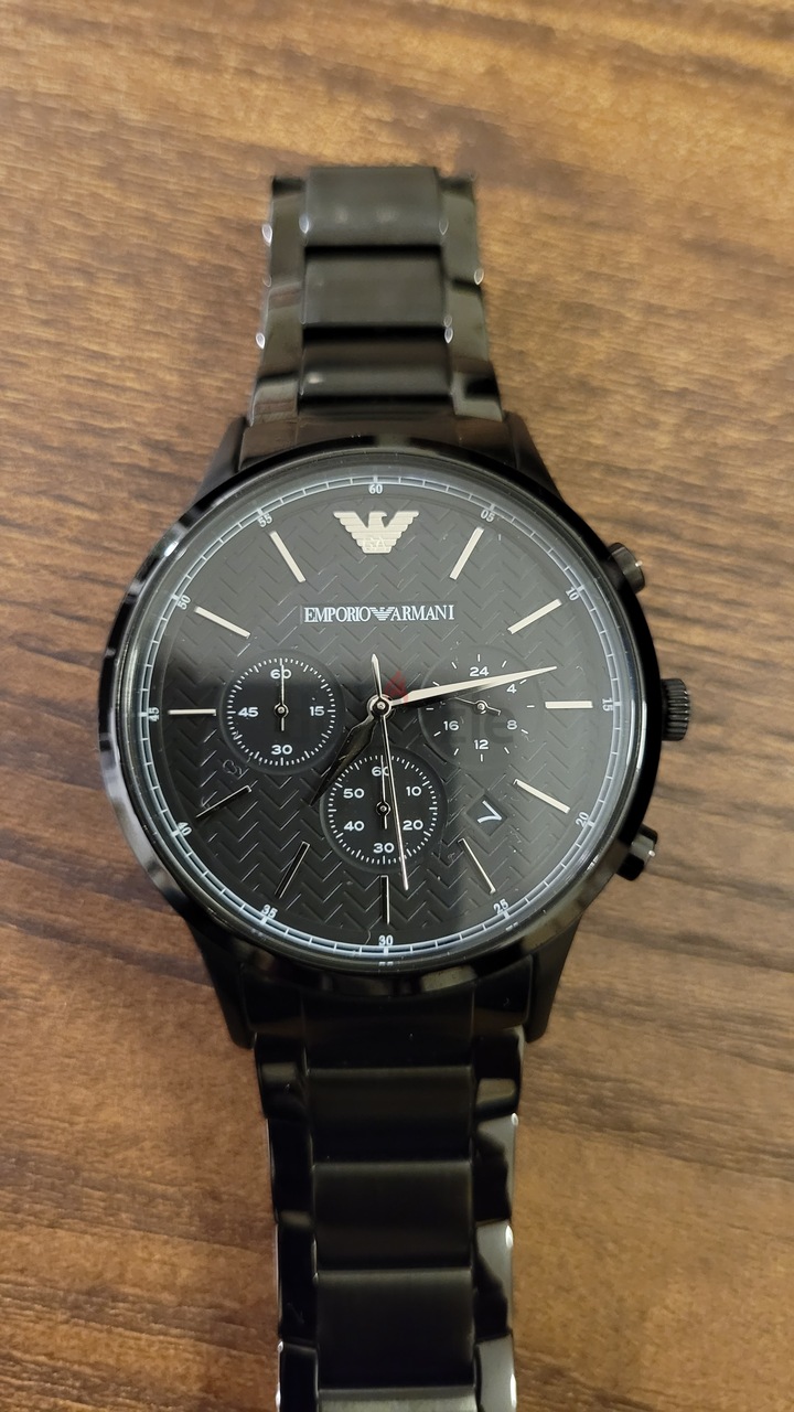 EMPORIO ARMANI AR2485 Black Steel Mens analogue watch dubizzle