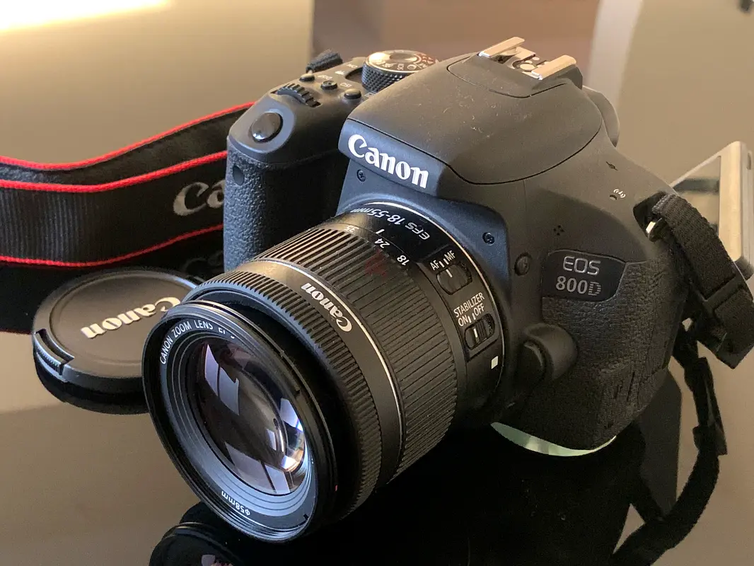 Canon 800D with 1855mm lens