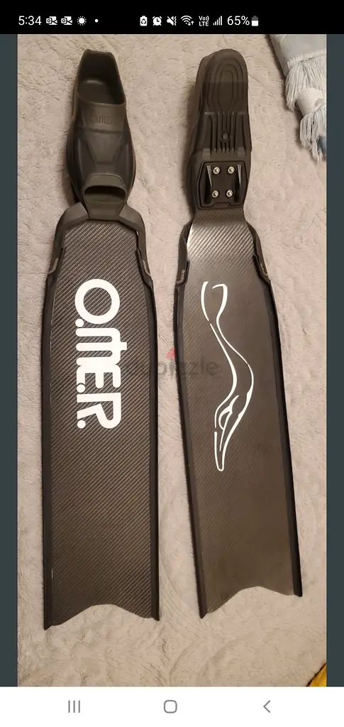 Freediving carbon fins omer pellizari f2 43/44 size