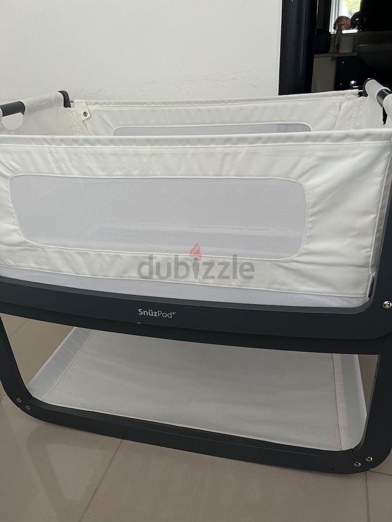 Snuz - Snuzpod 4 bedside Wooden crib - Slate baby crib | dubizzle