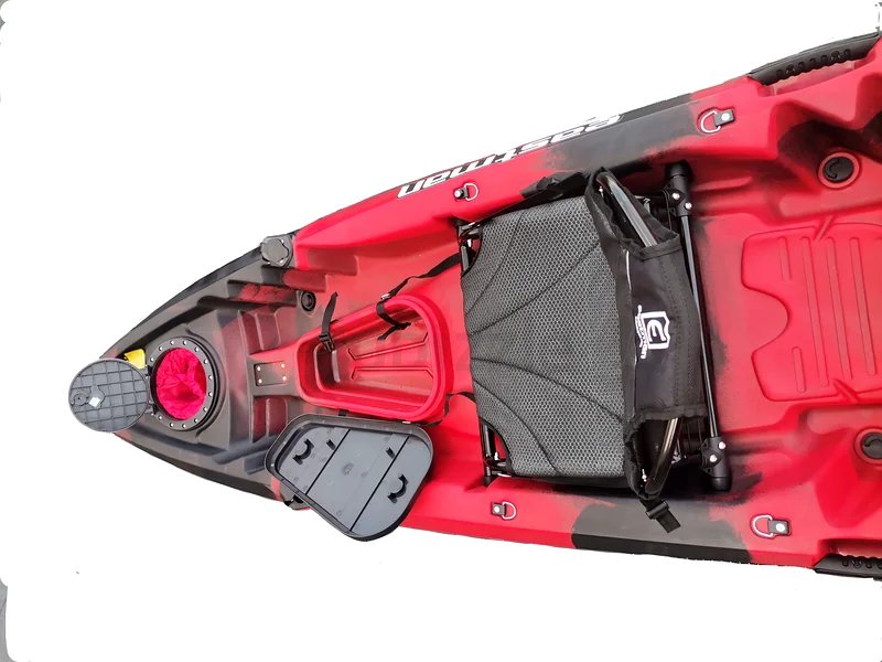 Three seat kayak with chairs and paddle63235109875714112