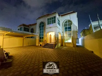 Villa For Rent In Ajman, One Of The Most Luxurious Villas In Al Rawda 3, 5master Rooms + Maids Roo
