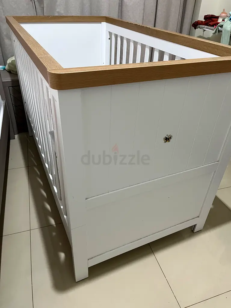 Baby/toddler bed for sale, made from wood purchased from mothercare