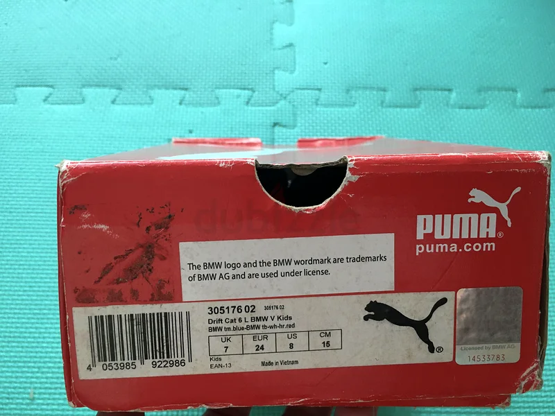 Puma Kinder Fit BMW Blue 8 US (Toddler)63172673487235114
