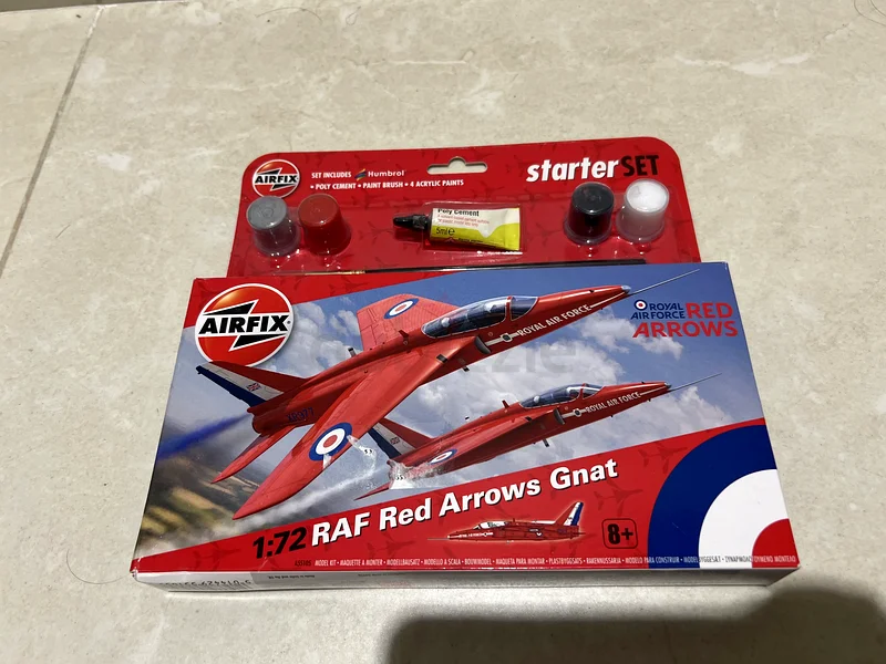مجموعة بدء تشغيل Airfix 1:72 RAF Ref Arrows Folland Gnat63227808300289116