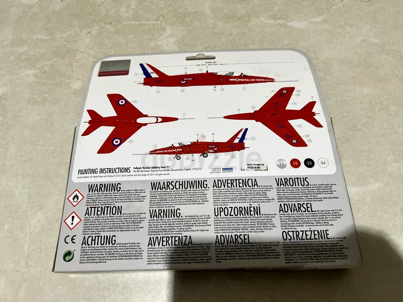 مجموعة بدء تشغيل Airfix 1:72 RAF Ref Arrows Folland Gnat63227808300289111