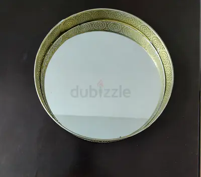 Decorative Glass Tray - 25 x 4 cm