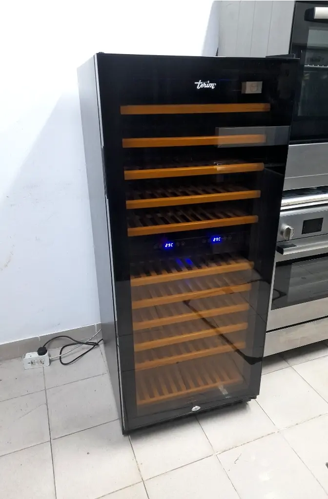 Terim 120 bottle dual zone wine cooler fridge