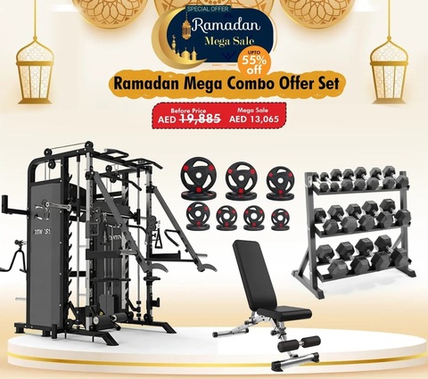 Buy JX Fitness All in One Heavy Duty Multifunctional Smith Machine Cage  System with Cable Crossover JX-DS925 Online in UAE