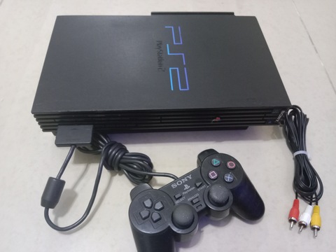 PlayStation 2 Slim Black Or Silver PS2 + FULL SET UP + 10 Free Games !