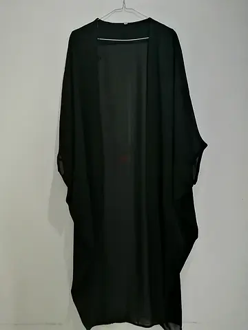 Black chiffon crystal over clothes of all sizes