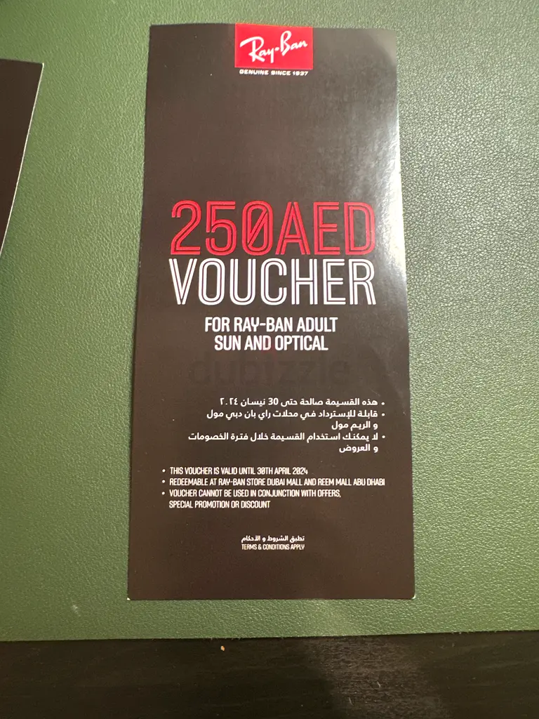 Ray ban 250aed vouchers