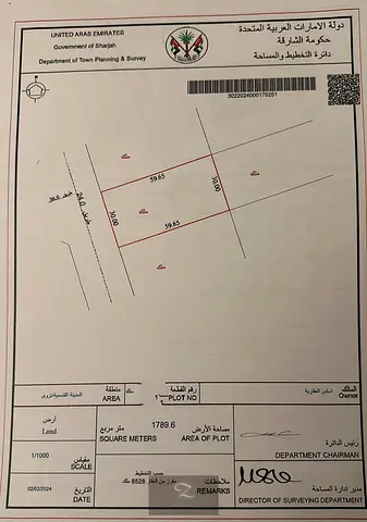 For Sale Land In Al Madam Road In Al Qasimia Industrial City Project Excellent Location Opposite T