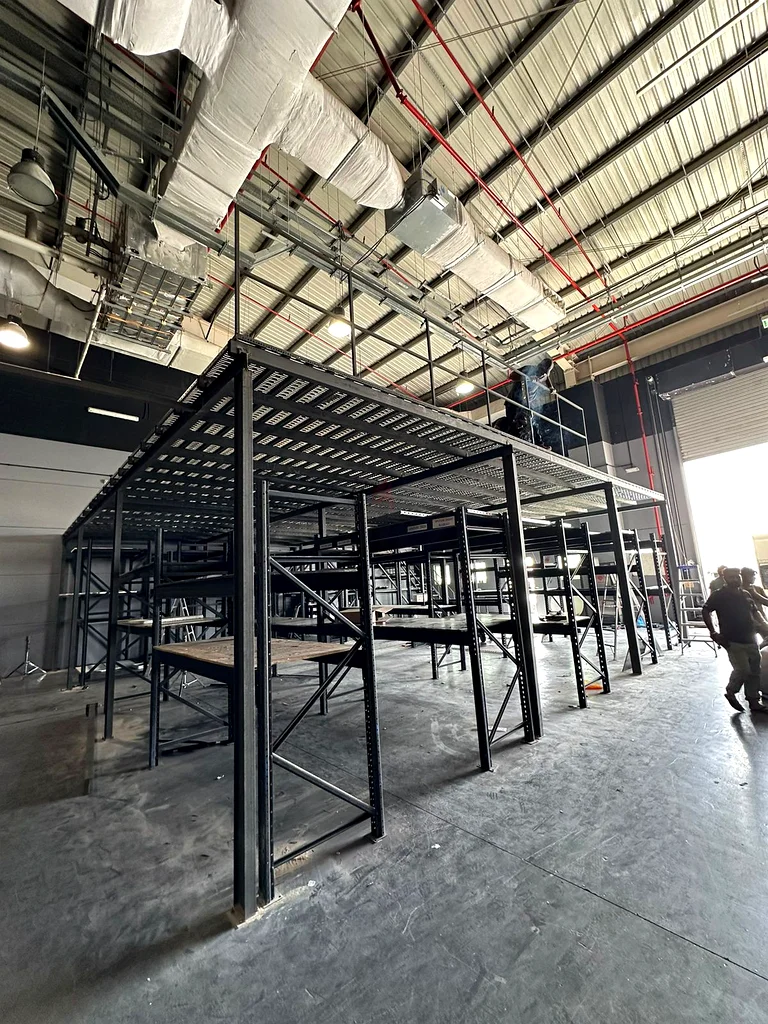Racks Shelves With Mezzanine Floor