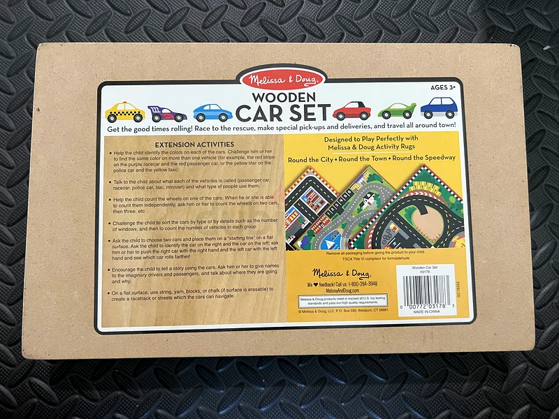 Melissa and Doug Wooden Car Set63207397303171111