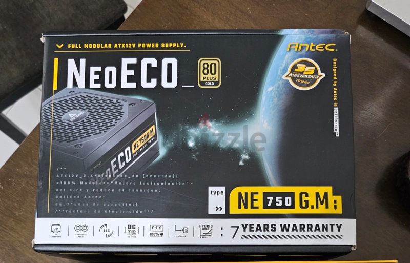 PSU Antec Neoeco Gold 750W-Ne750G M Atx12V 80 PlUS Certified Fully